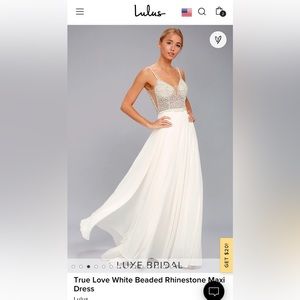 Lulus Wedding dress